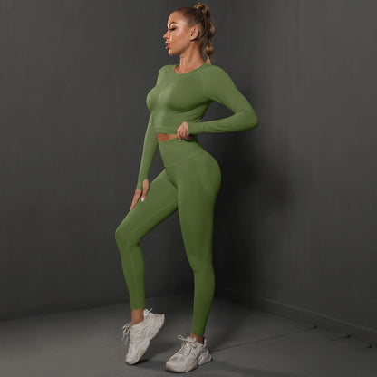 Ensemble Fitness Seamless Manches Longues — VibeSport