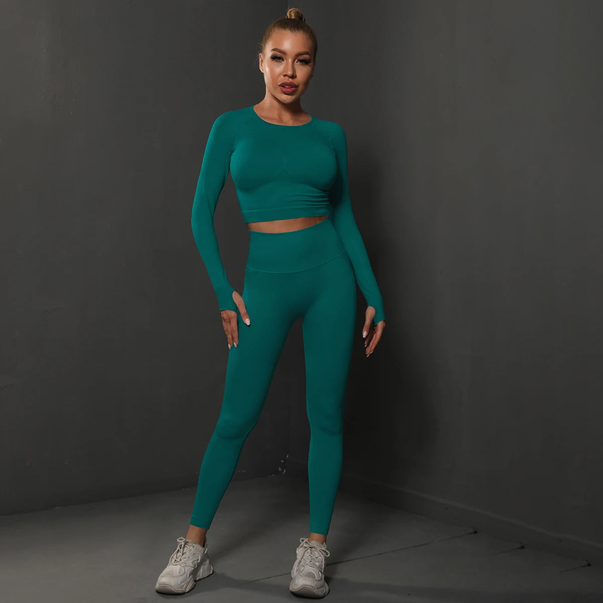 Ensemble Fitness Seamless Manches Longues — VibeSport