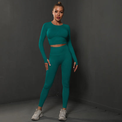 Ensemble Fitness Seamless Manches Longues — VibeSport