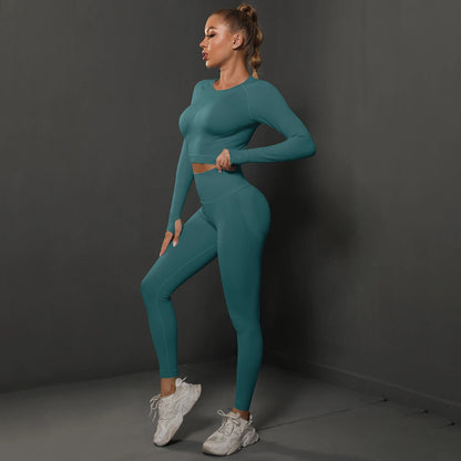 Ensemble Fitness Seamless Manches Longues — VibeSport