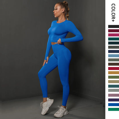 Ensemble Fitness Seamless Manches Longues — VibeSport