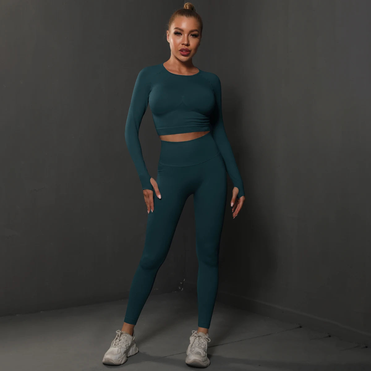 Ensemble Fitness Seamless Manches Longues — VibeSport