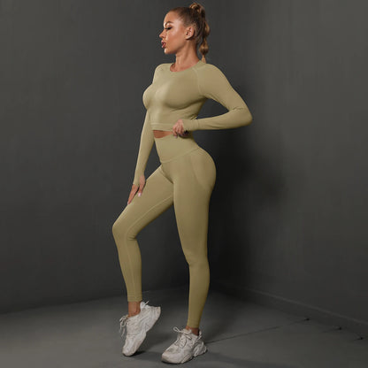 Ensemble Fitness Seamless Manches Longues — VibeSport