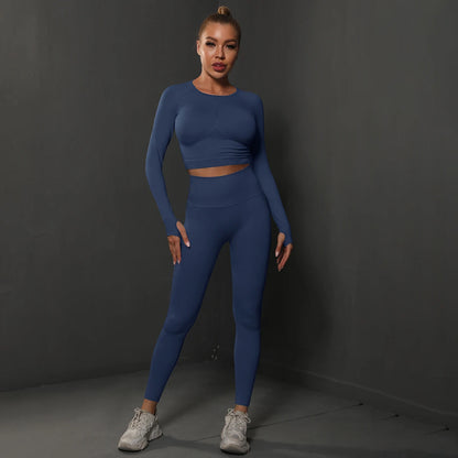 Ensemble Fitness Seamless Manches Longues — VibeSport