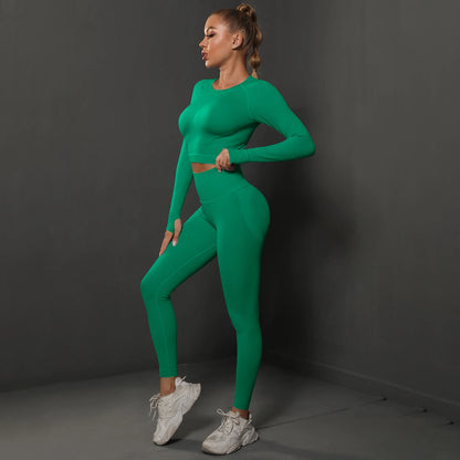 Ensemble Fitness Seamless Manches Longues — VibeSport